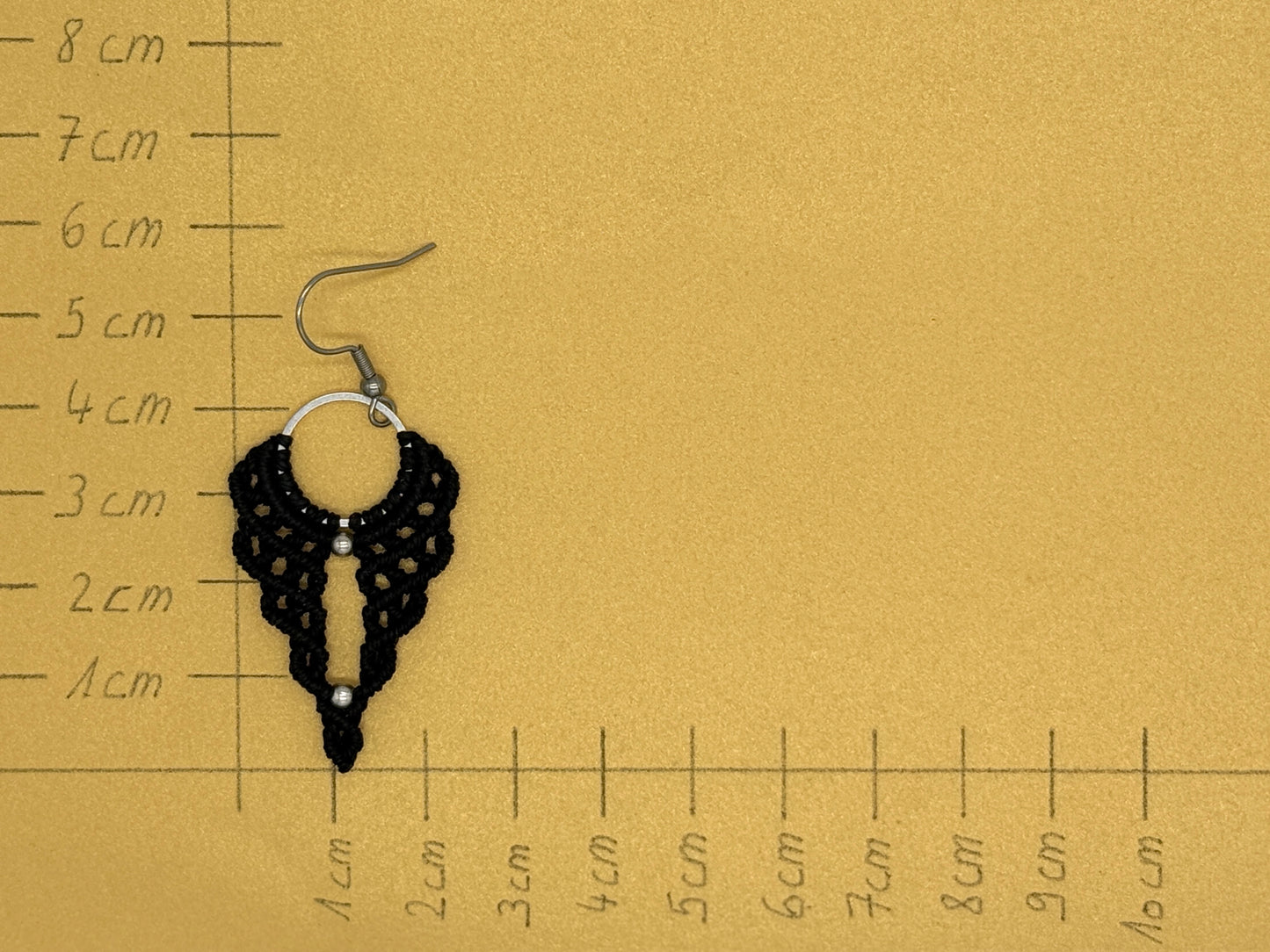 Einzigartiger Makramee Ohrhaenger Ohrring Claire (1 Paar)