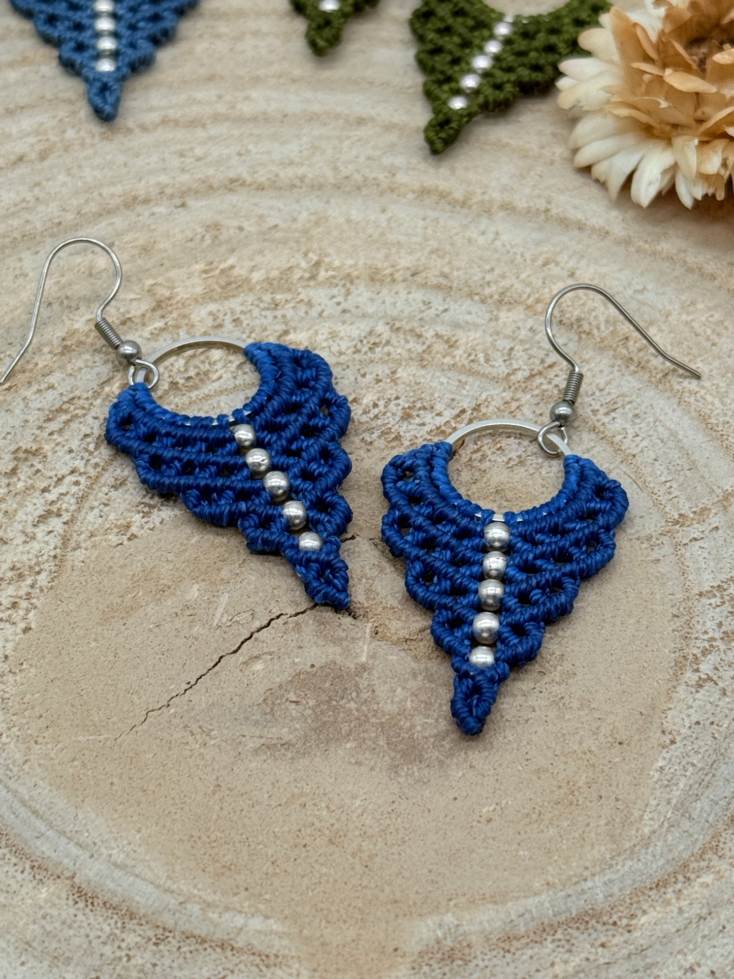 Einzigartiger Makramee Ohrhaenger Ohrring Claire II (1 Paar)