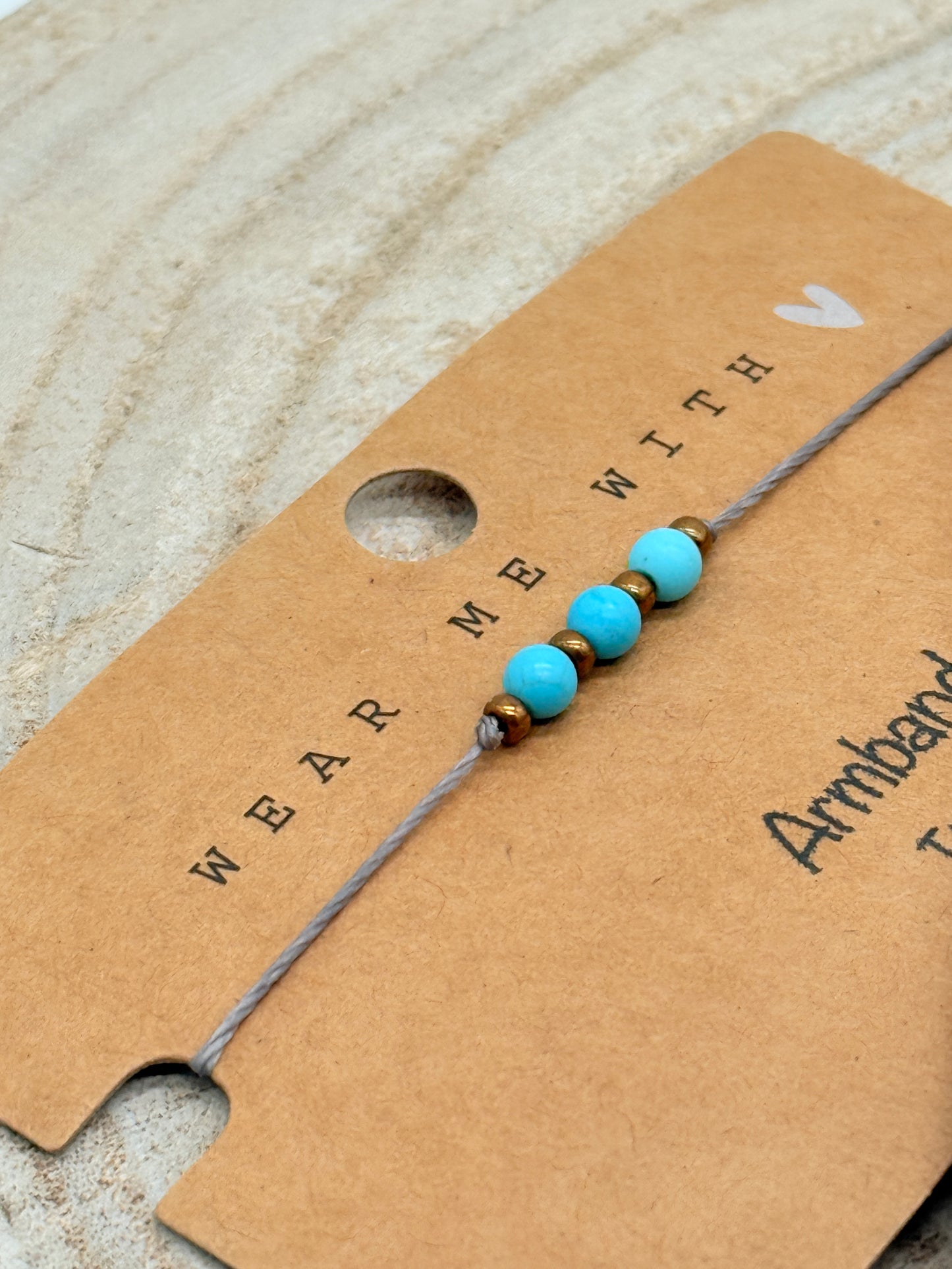 Geburtsstein Dezember Sternzeichen Halbedelstein Armband Türkis