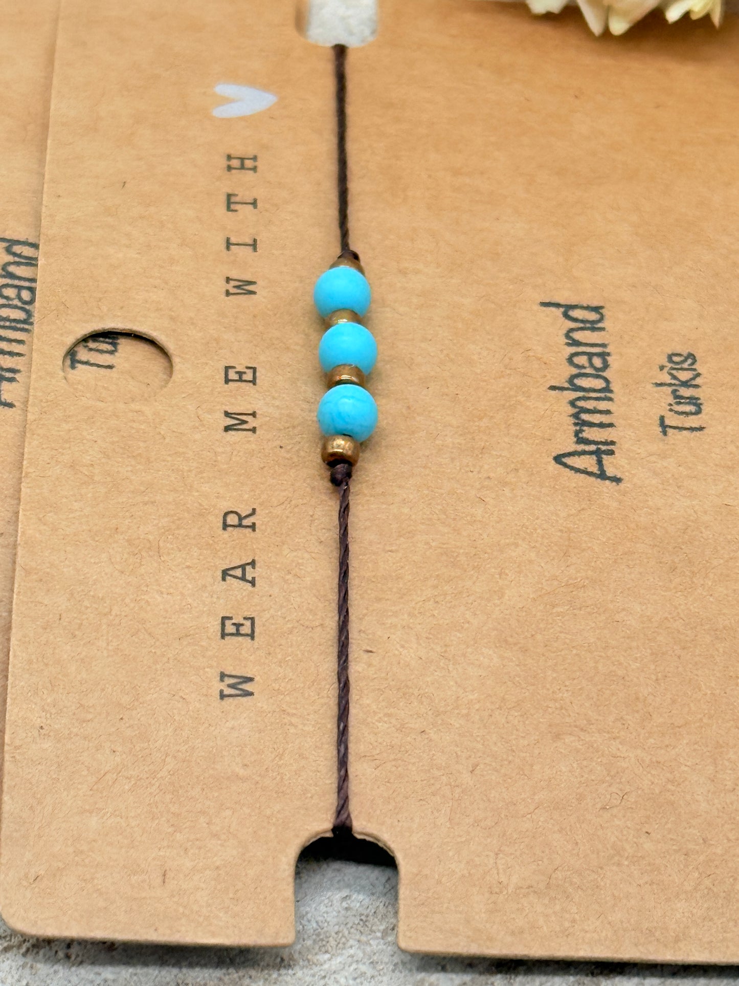 Geburtsstein Dezember Sternzeichen Halbedelstein Armband Türkis