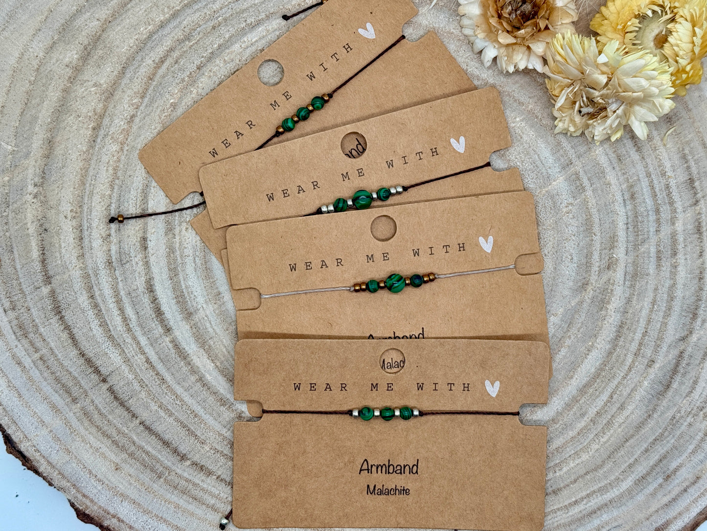 Freundschaftsarmband Sternzeichen Halbedelstein Armband Malachit