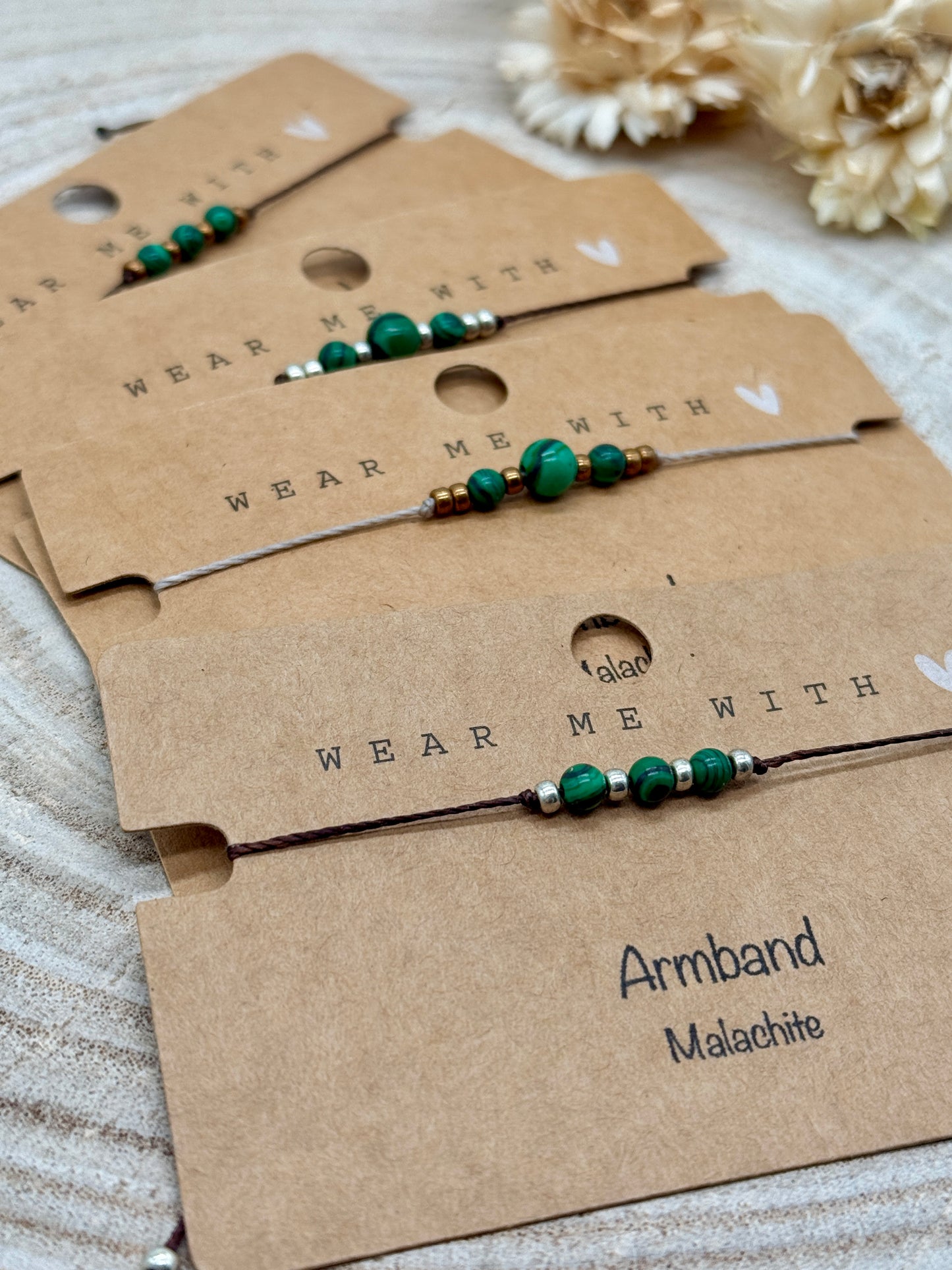 Freundschaftsarmband Sternzeichen Halbedelstein Armband Malachit
