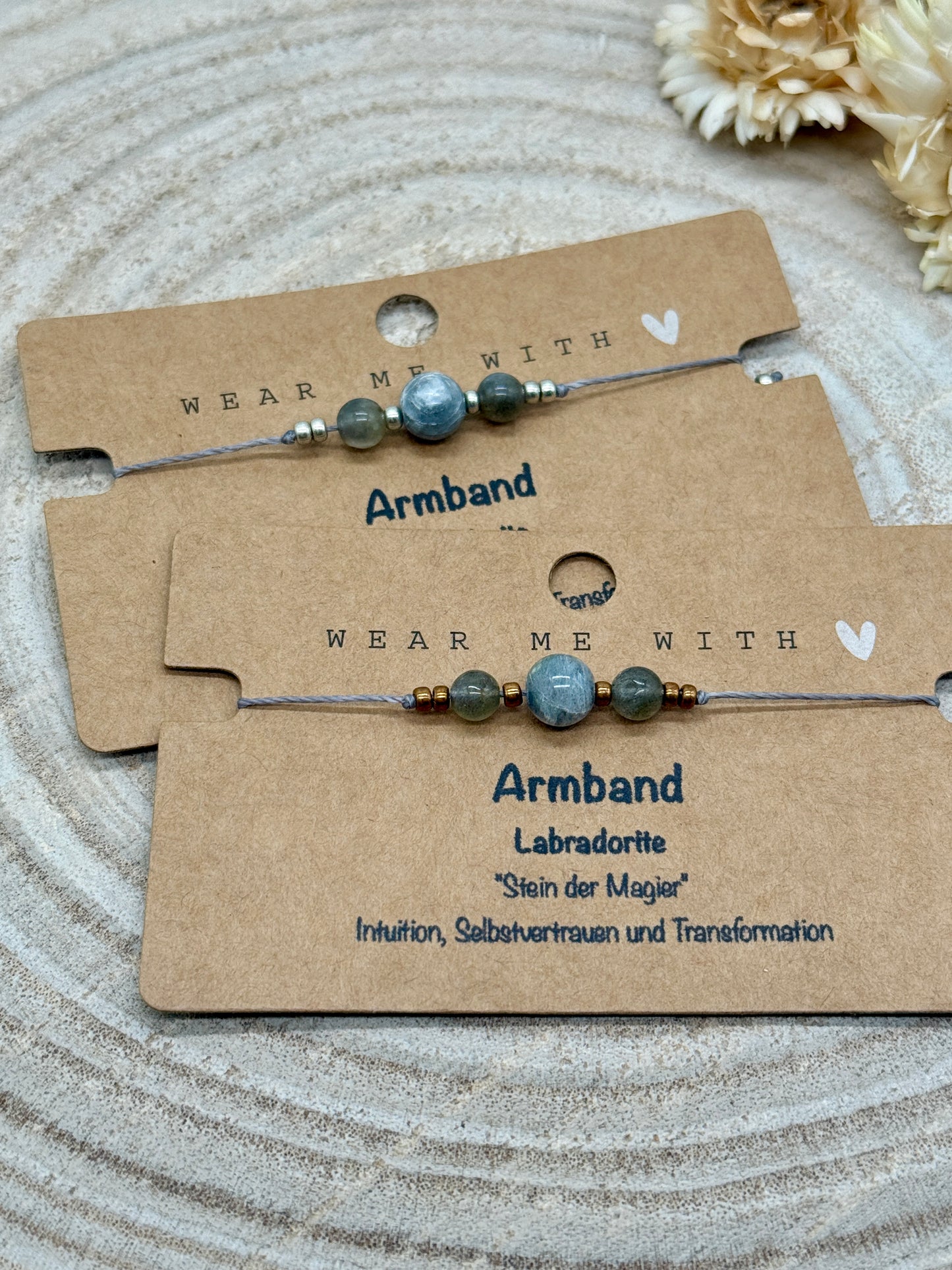 Sternzeichen Halbedelstein Armband Labradorite