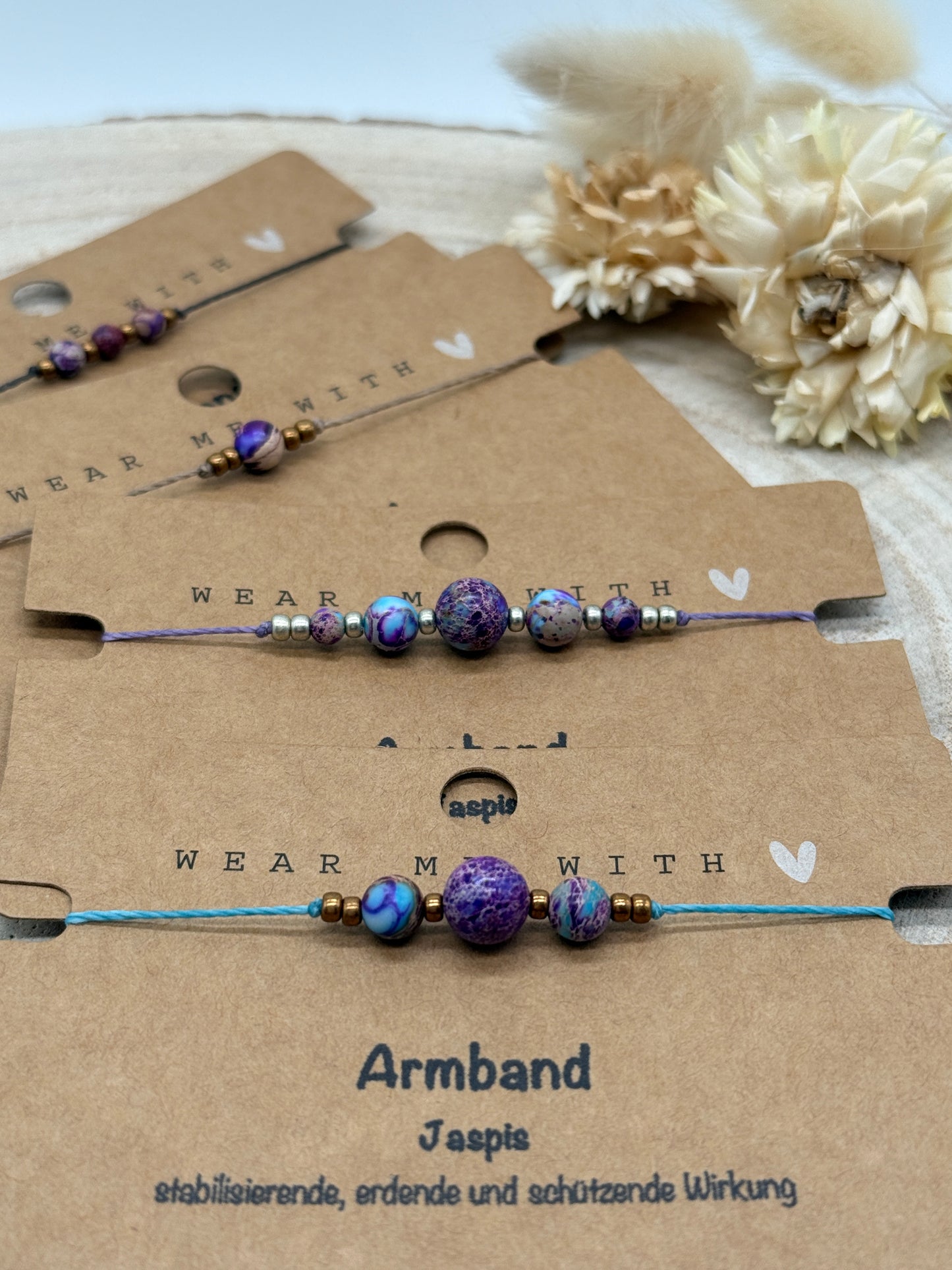 Sternzeichen Halbedelstein Armband Jaspis