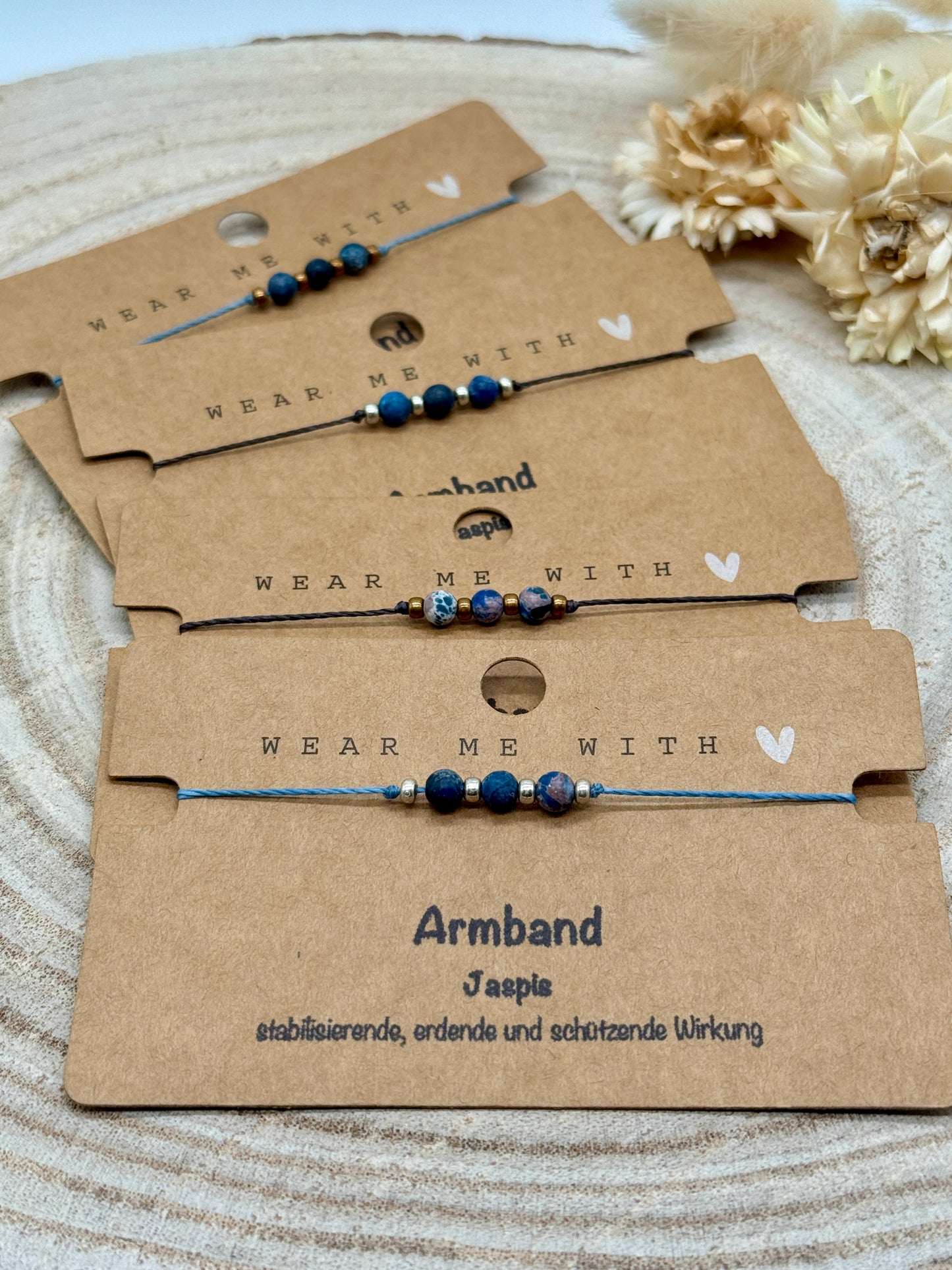 Sternzeichen Halbedelstein Armband Jaspis