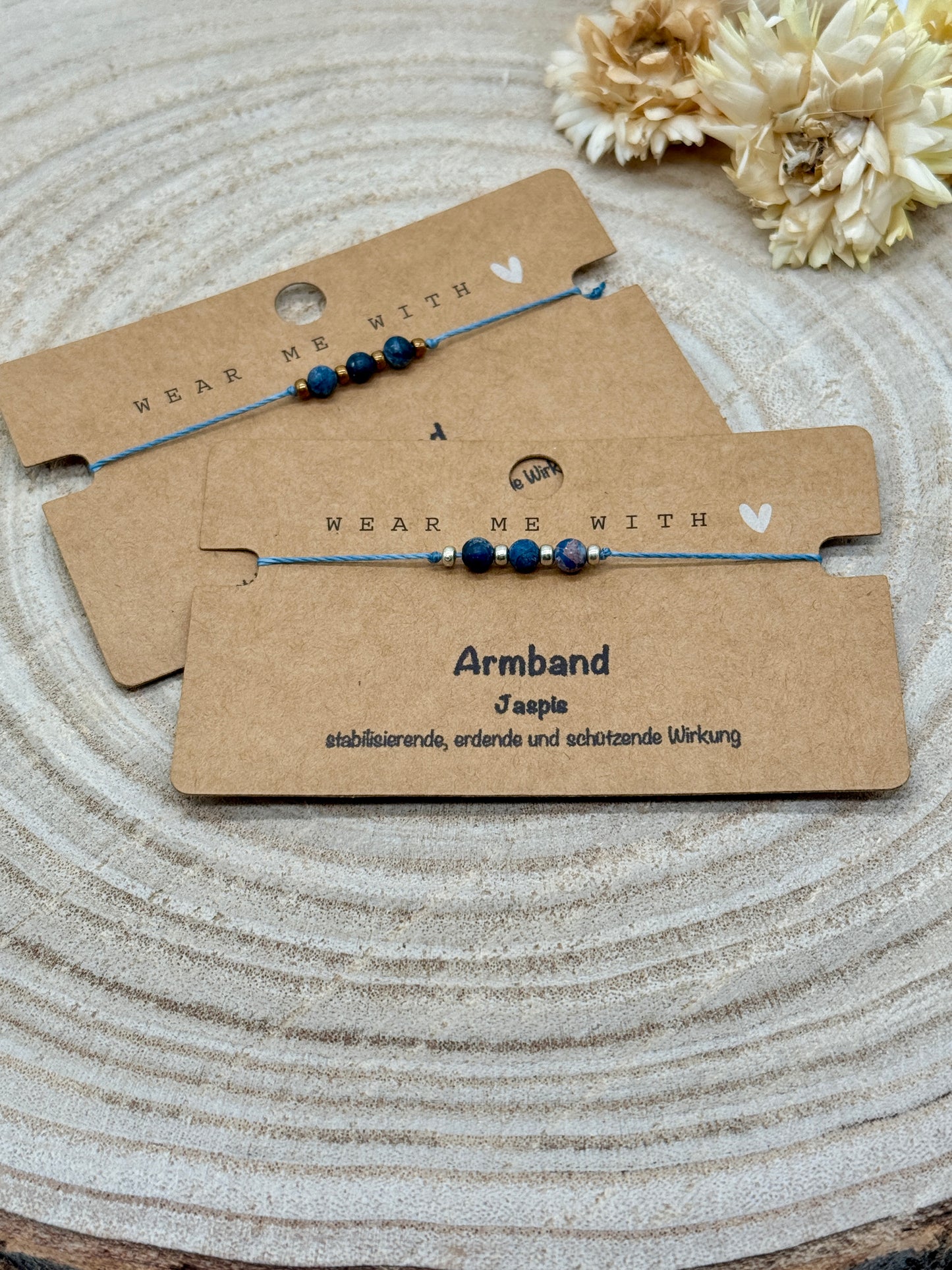 Sternzeichen Halbedelstein Armband Jaspis