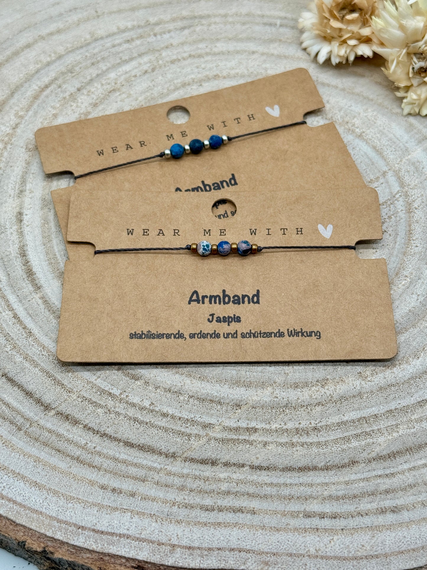 Sternzeichen Halbedelstein Armband Jaspis