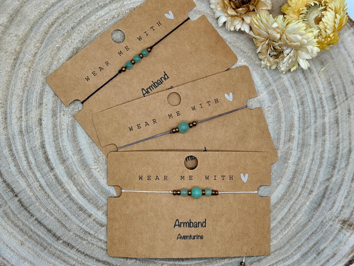 Sternzeichen Halbedelstein Armband Aventurin