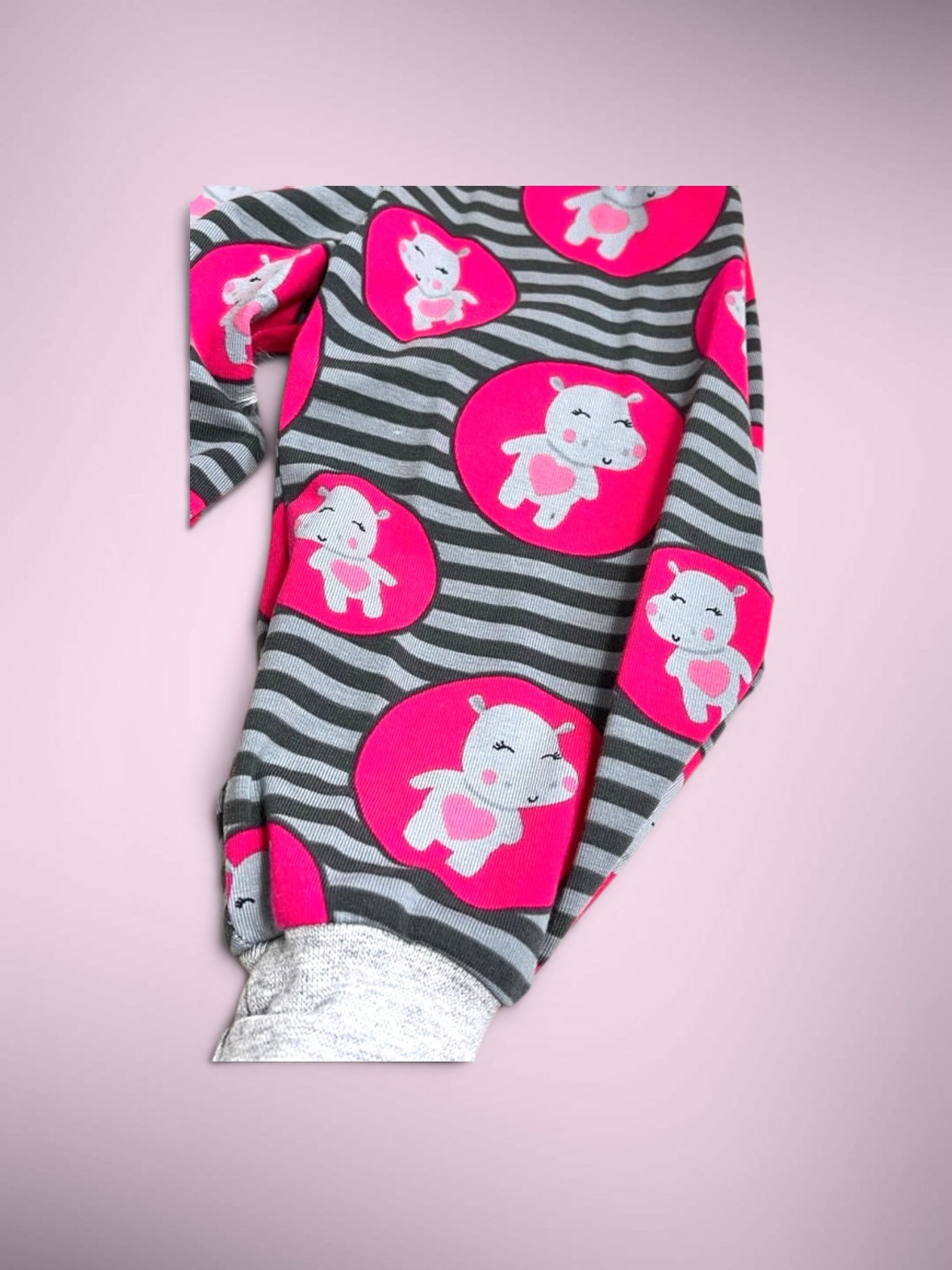 Pumphose Nilpferd rosa/grau Gr. 68
