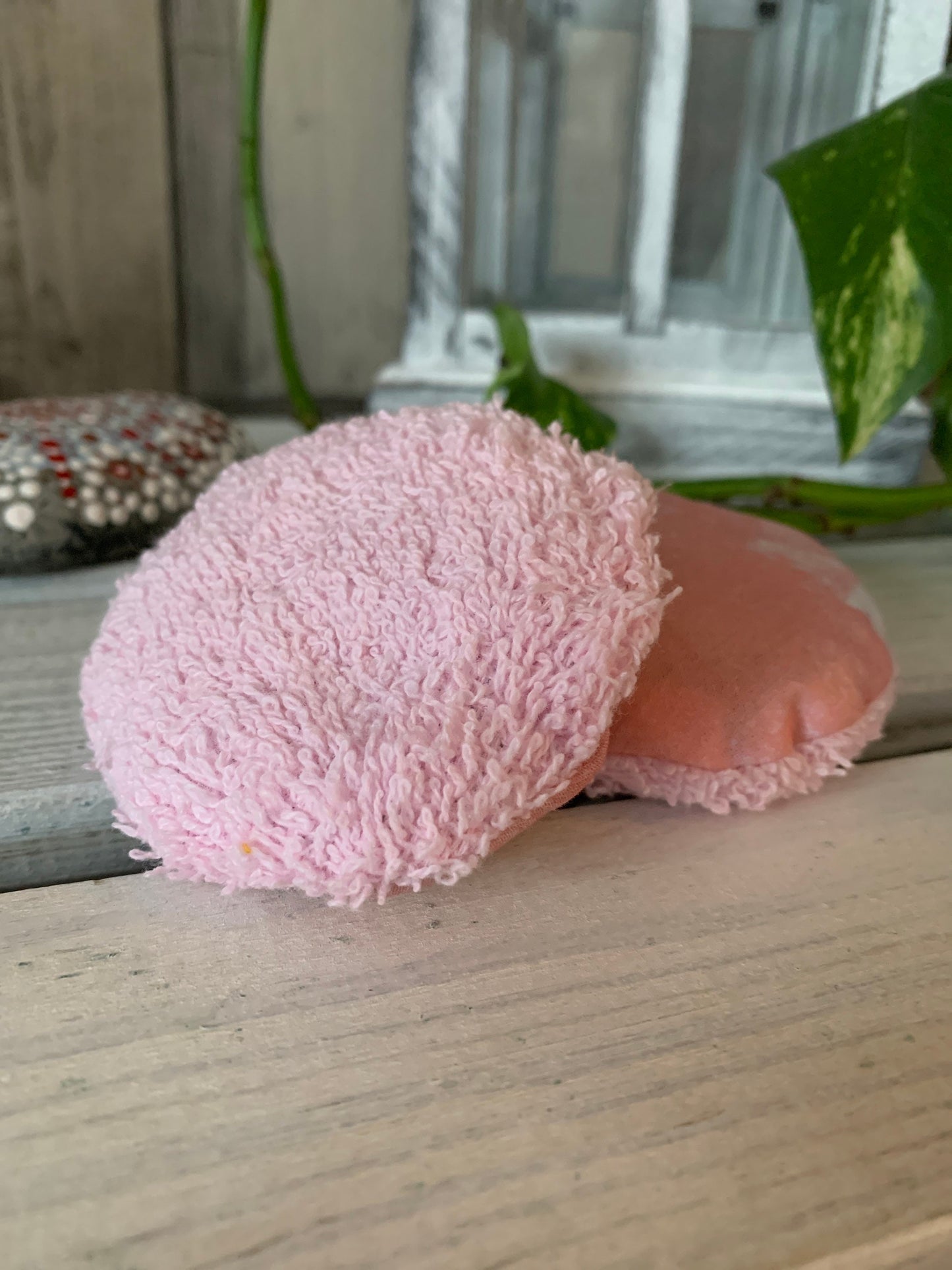 Taschenwärmer Beulenkühler Körnerkissen rosa meliert