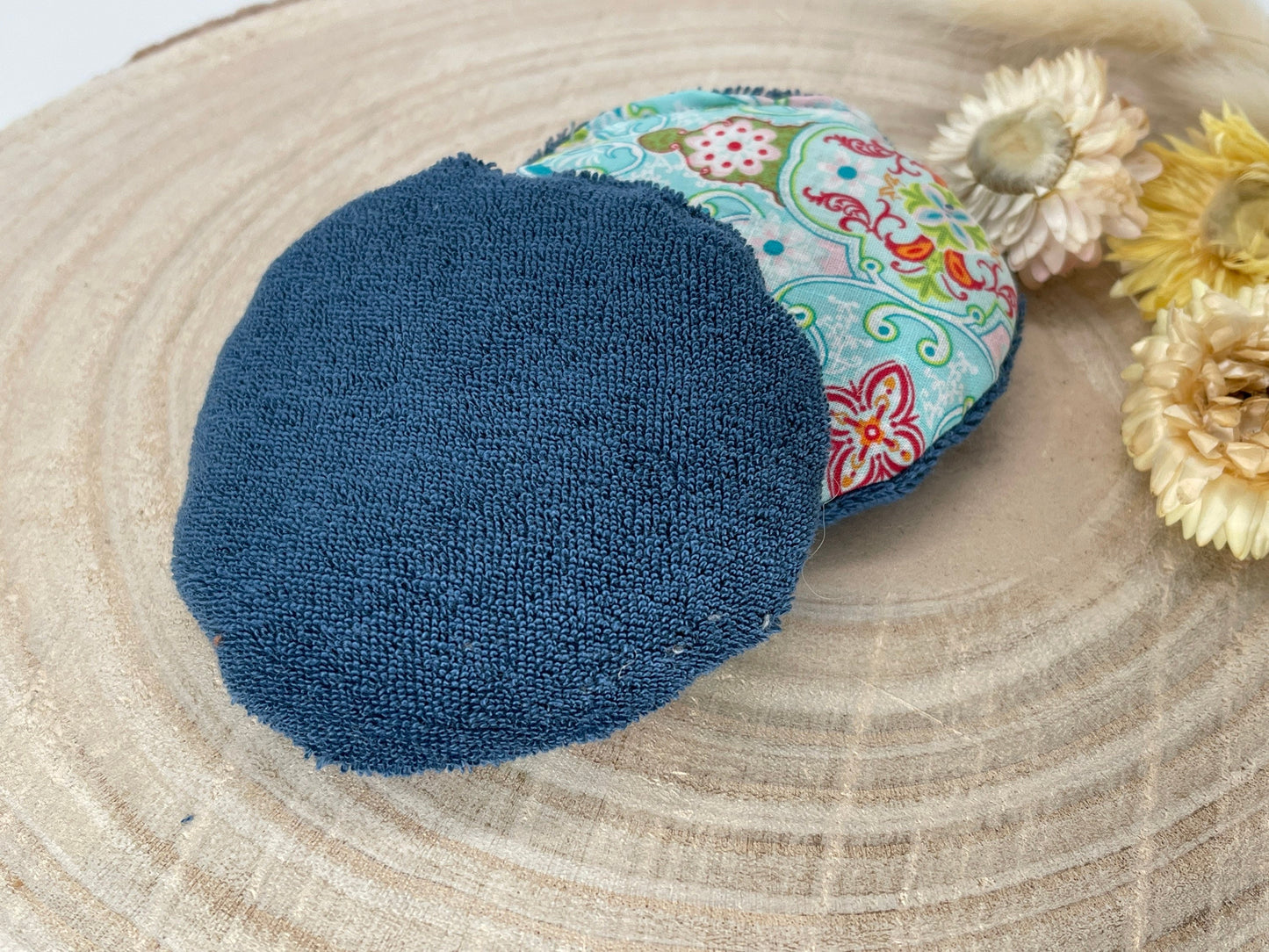 Taschenwärmer Beulenkühler Körnerkissen Ornament auf blau